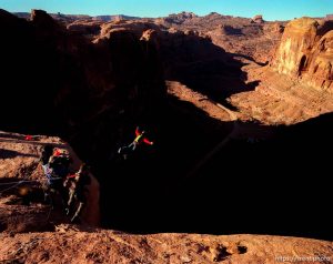 BASE Jumping off Old Tombstone.