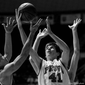 provo's chris collinsworth. Ogden - Provo vs. Granger High School boys basketball, 4A State Basketball Championships at the Dee Events Center Wednesday.