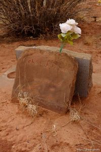 Melvin E. Johnson, 1914-1970. Isaac W. Carling Memorial Park, Colorado City, Friday March 16, 2018.