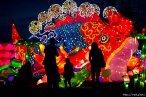 (Trent Nelson | The Salt Lake Tribune)  
Dragon Lights SLC, part of the China Lights touring festival, opens on March 23 and continues through May 6 at the Utah State Fairpark. This international cultural experience includes 39 custom-built illuminated exhibits, traditional Chinese handicrafts, dance and acrobatic performances, and a variety of Chinese food and traditional fair food and beverages. Dragon Lights SLC provides an opportunity for the community to explore the ancient culture of China while learning about China today.
Wednesday March 21, 2018.