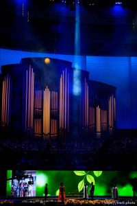 (Trent Nelson | The Salt Lake Tribune)   The dress rehearsal for “Be One,” an event put on by the LDS Church to celebrate the 1978 revelation on the priesthood on its 40th anniversary (which is June 1), in Salt Lake City, Thursday May 31, 2018.