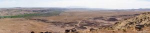 panorama of town and navajo reservation from 