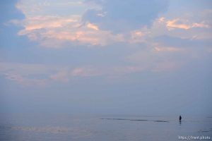 (Trent Nelson | The Salt Lake Tribune)  
Sunset at the Great Salt Lake
. Tuesday July 31, 2018.