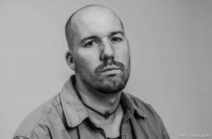 Tribune reporter Matthew D. LaPlante before he leaves for Iraq