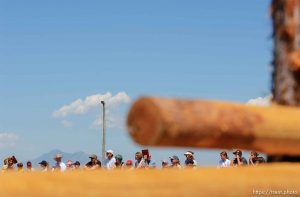 A Wild West Show kicks off the Festival of the American West at Wellsville's American West Heritage Center. Composite Photo by Trent Nelson; 8.03.2005