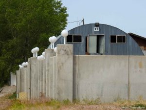Trent Nelson  |  The Salt Lake Tribune UEP Trust eviction on south yard, former FLDS storehouse, Monday May 8, 2017.