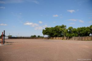 Trent Nelson  |  The Salt Lake Tribune UEP eviction of south yard, former FLDS storehouse complex, Monday May 8, 2017.