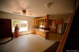 Trent Nelson  |  The Salt Lake Tribune
Christine Marie in an empty UEP Trust home in Colorado City, AZ, vacated by an FLDS family as eviction loomed, Monday May 8, 2017.