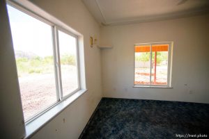 Trent Nelson  |  The Salt Lake Tribune An empty UEP Trust home in Colorado City, AZ, vacated by an FLDS family as eviction loomed, Monday May 8, 2017.