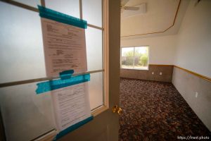 Trent Nelson  |  The Salt Lake Tribune An empty UEP Trust home in Colorado City, AZ, vacated by an FLDS family as eviction loomed, Monday May 8, 2017.