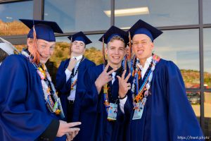 Trent Nelson  |  The Salt Lake Tribune  at Water Canyon High School's graduation ceremony in Hildale, Monday May 22, 2017. Two years ago the school had one graduate, this year twenty-five.