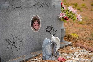 (Trent Nelson | The Salt Lake Tribune)  Sharon Lee Weidow, Cemetery, Pinesdale, Saturday September 30, 2017.