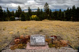 (Trent Nelson | The Salt Lake Tribune)  Paul Roland Gold, Cemetery, Pinesdale, Saturday September 30, 2017.