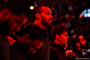 (Trent Nelson | The Salt Lake Tribune)  
Utah Jazz center Rudy Gobert (27) as the Utah Jazz host the Denver Nuggets, NBA basketball in Salt Lake City on Wednesday Jan. 23, 2019.