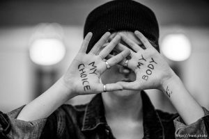 (Trent Nelson  |  The Salt Lake Tribune)  
Fern Creson poses for a photograph. A rally in the Capitol Rotunda  in Salt Lake City on Tuesday May 21, 2019 was part of a nationwide series of protests to bring attention as a number of conservative states pass laws aimed at getting abortion before the U.S. Supreme Court.