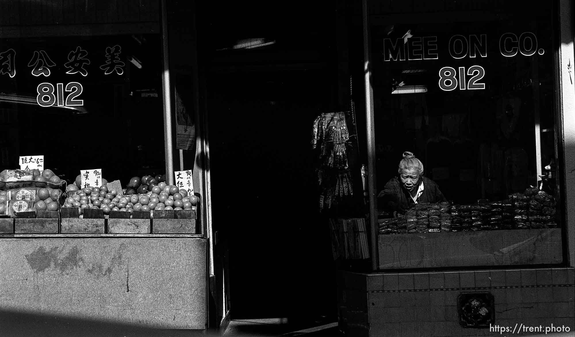 Chinatown market, 1987.