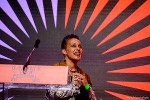 (Trent Nelson  |  The Salt Lake Tribune) Tabitha Jackson at the Awards Night Ceremony for the Sundance Film Festival in Kimball Junction on Saturday, Feb. 1, 2020.