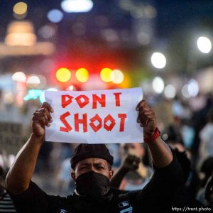 (Trent Nelson  |  The Salt Lake Tribune) Protesters march against police brutality rally in Salt Lake City on Friday, June 5, 2020.
