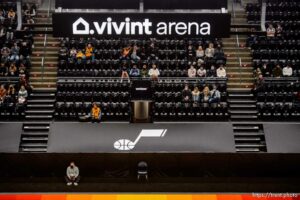 (Trent Nelson  |  The Salt Lake Tribune) A limited number of fans watch the Utah Jazz host the Minnesota Timberwolves, NBA basketball at Vivint Smart Home Arena in Salt Lake City on Saturday, Dec. 26, 2020.