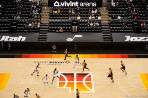 (Trent Nelson  |  The Salt Lake Tribune) A limited number of fans watch the Utah Jazz host the Minnesota Timberwolves, NBA basketball at Vivint Smart Home Arena in Salt Lake City on Saturday, Dec. 26, 2020.