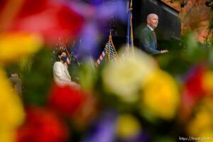 (Trent Nelson  |  The Salt Lake Tribune) The inauguration of Spencer Cox as Utah's 18th Governor at Tuacahn Center for the Arts in Ivins on Monday, Jan. 4, 2021.