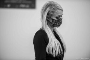 (Trent Nelson  |  The Salt Lake Tribune) Paris Hilton speaks on SB-127 to the Senate Judiciary, Law Enforcement, and Criminal Justice Standing Committee in Salt Lake City on Monday, Feb. 8, 2021.