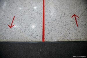 (Trent Nelson  |  The Salt Lake Tribune)  as students return to Highland High School in Salt Lake City on Monday, Feb. 8, 2021.