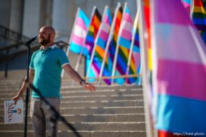 (Trent Nelson  |  The Salt Lake Tribune) Kyle Lukoff reads his book 