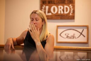 (Trent Nelson  |  The Salt Lake Tribune) Alexis Hilbelink, at her home in Salt Lake City on Thursday, May 20, 2021. Salt Lake County District Attorney Sim Gill announced Thursday that a Unified police officer was legally justified in shooting Alexis's husband, Matthew Hilbelink, who was suicidal and who had pointed a gun at an officer.