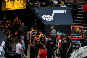 (Trent Nelson  |  The Salt Lake Tribune)  as the Utah Jazz host the Los Angeles Clippers in a Game 5 matchup, NBA basketball in Salt Lake City on Wednesday, June 16, 2021.
