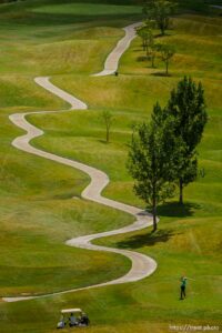 (Trent Nelson  |  The Salt Lake Tribune) Old Mill Golf Course in Salt Lake City on Friday, June 25, 2021.