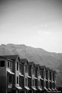 (Trent Nelson  |  The Salt Lake Tribune) Construction of new units at The Meadows in American Fork on Wednesday, June 23, 2021.