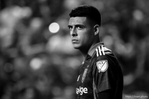 (Trent Nelson  |  The Salt Lake Tribune) Real Salt Lake goalkeeper David Ochoa (1) as Real Salt Lake hosts the Colorado Rapids, MLS Soccer at Rio Tinto Stadium in Sandy on Saturday, July 24, 2021.