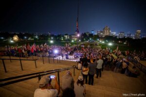 (Trent Nelson  |  The Salt Lake Tribune)  at a vigil at the State Capitol in Salt Lake City for Staff Sgt. Taylor Hoover on Sunday, Aug. 29, 2021.. Hoover was killed in a suicide bombing in Kabul, Afghanistan.