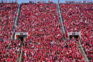 (Trent Nelson  |  The Salt Lake Tribune) TheUniversity of Utah hosts Washington State, NCAA football at Rice-Eccles Stadium in Salt Lake City on Saturday, Sept. 25, 2021.