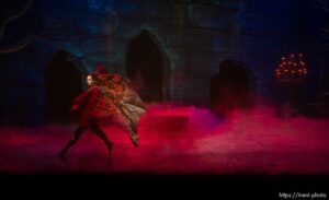 (Trent Nelson  |  The Salt Lake Tribune) Dress rehearsal for Ballet West's Dracula, at the Capitol Theatre in Salt Lake City on Thursday, Oct. 21, 2021.