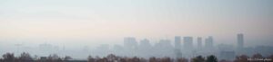 (Trent Nelson  |  The Salt Lake Tribune) Poor air quality in Salt Lake City on Friday, Dec. 3, 2021.