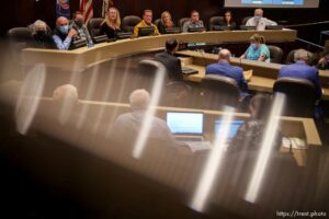 (Trent Nelson  |  The Salt Lake Tribune)  at a Salt Lake County Council meeting in Salt Lake City on Tuesday, Dec. 7, 2021.