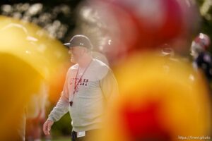 (Trent Nelson  |  The Salt Lake Tribune)  as the University of Utah football team practices for the Rose Bowl at Dignity Health Sports Park in Carson, Calif., on Tuesday, Dec. 28, 2021.