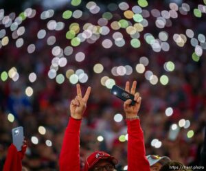 (Trent Nelson  |  The Salt Lake Tribune)  as the Utah Utes face the Ohio State Buckeyes at the Rose Bowl in Pasadena, Calif., on Saturday, Jan. 1, 2022.