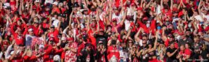 (Trent Nelson  |  The Salt Lake Tribune)  as the Utah Utes face the Ohio State Buckeyes at the Rose Bowl in Pasadena, Calif., on Saturday, Jan. 1, 2022.