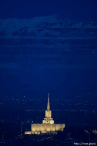 Jordan River Temple, LDS, on Wednesday, Jan. 12, 2022.