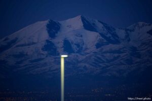 Oquirrh mountains, dawn, on Wednesday, Jan. 12, 2022.