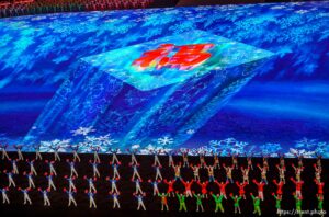 (Trent Nelson  |  The Salt Lake Tribune) 
during the Opening Ceremony of the 2022 Winter Olympics at the National Stadium ,the Bird's Nest, in Beijing on Friday, Feb. 4, 2022.