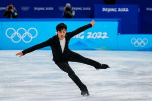 (Trent Nelson  |  The Salt Lake Tribune) Nathan Chen competes in the short program, figure skating at the 2022 Winter Olympics in Beijing on Tuesday, Feb. 8, 2022.
