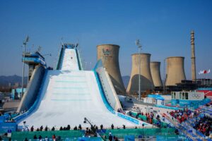 (Trent Nelson  |  The Salt Lake Tribune)  big air men's final at the 2022 Winter Olympics in Beijing on Wednesday, Feb. 9, 2022.