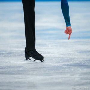 (Trent Nelson  |  The Salt Lake Tribune) Brendan Kerry (AUS) competes in the free skating program, figure skating at the Capital Indoor Stadium, 2022 Beijing Winter Olympics on Thursday, Feb. 10, 2022.