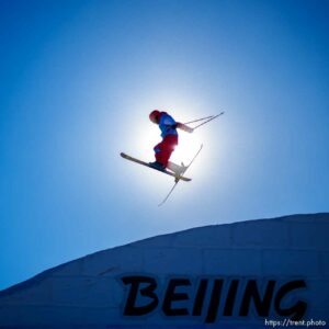 (Trent Nelson  |  The Salt Lake Tribune)  in the freeski slopestyle finals at the 2022 Beijing Winter Olympics in Zhangjiakou on Wednesday, Feb. 16, 2022.