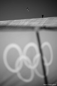 (Trent Nelson  |  The Salt Lake Tribune) Silver medalist Nicholas Goepper competes in freeski slopestyle finals at the 2022 Beijing Winter Olympics in Zhangjiakou on Wednesday, Feb. 16, 2022.