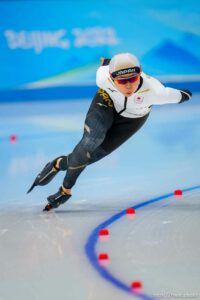 (Trent Nelson  |  The Salt Lake Tribune)  in the women's 1000m, speed skating at the 2022 Winter Olympics in Beijing on Thursday, Feb. 17, 2022.
